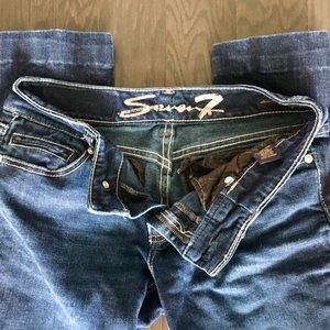 Seven7 Dark Denim Straight Leg Jeans
